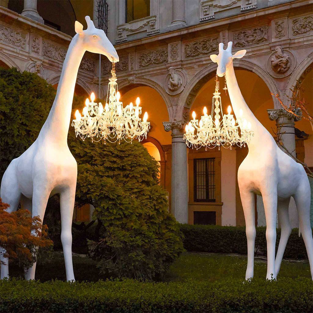 [product_category]-Qeeboo Giraffe In Love Outdoor Floor Lamp H 4m, Black-Qeeboo-8052049055239-19001BL-QEE-4