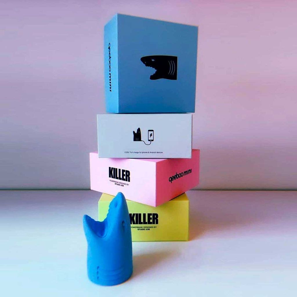 [product_category]-Qeeboo Killer Mini Portable Charger, Blue-Qeeboo-8052049053303-40008LBX5-QEE-5