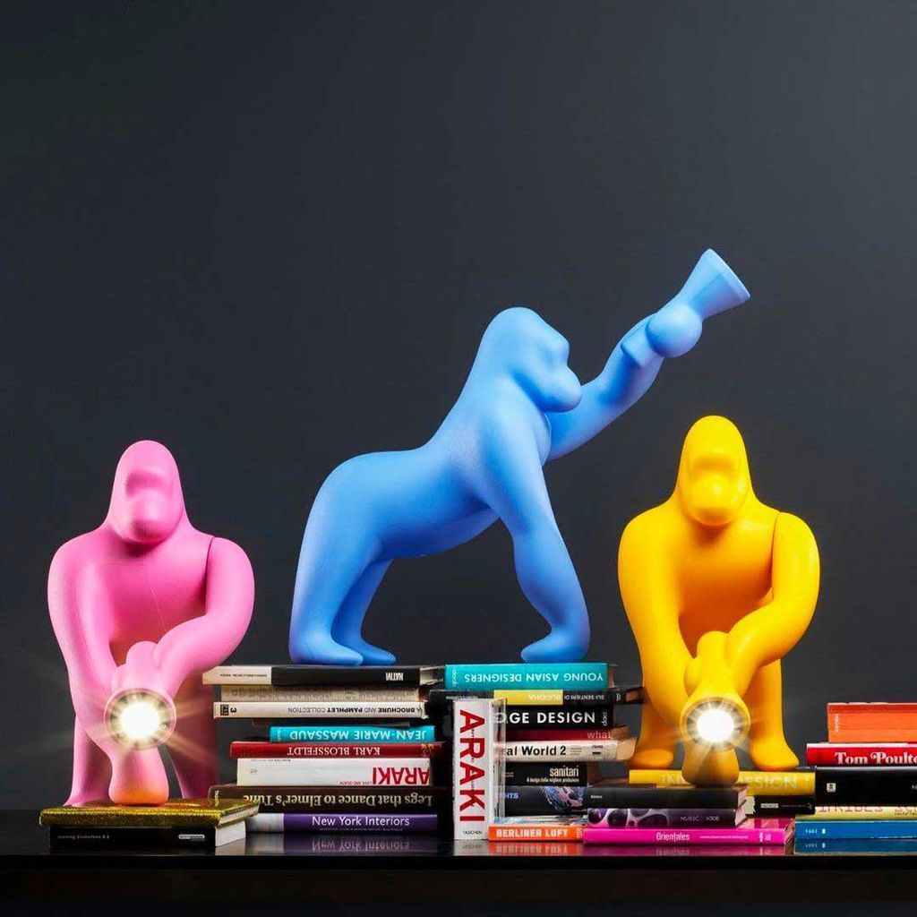 [product_category]-Qeeboo Kong Table Lamp By Stefano Giovannoni Xs, Black-Qeeboo-8052049053495-10002BL-QEE-3