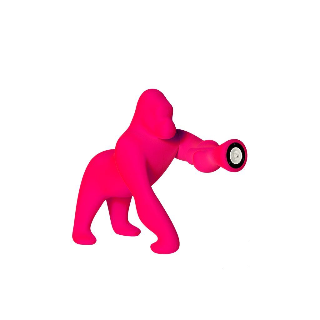 [product_category]-Qeeboo Kong Table Lamp Velvet Finish By Stefano Giovannoni Xs, Fuxia-Qeeboo-8052049054515-10003FX-FL-QEE-2