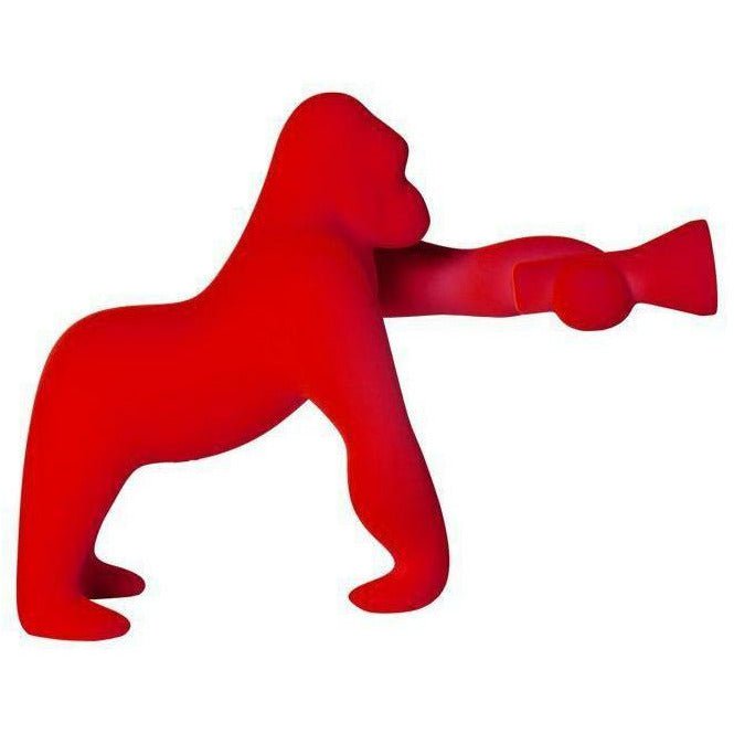 [product_category]-Qeeboo Kong Table Lamp Velvet Finish By Stefano Giovannoni Xs, Red-Qeeboo-8052049054546-10003RE-FL-QEE-1