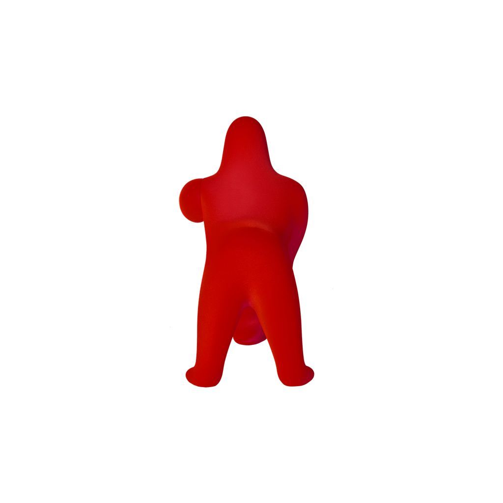 [product_category]-Qeeboo Kong Table Lamp Velvet Finish By Stefano Giovannoni Xs, Red-Qeeboo-8052049054546-10003RE-FL-QEE-4