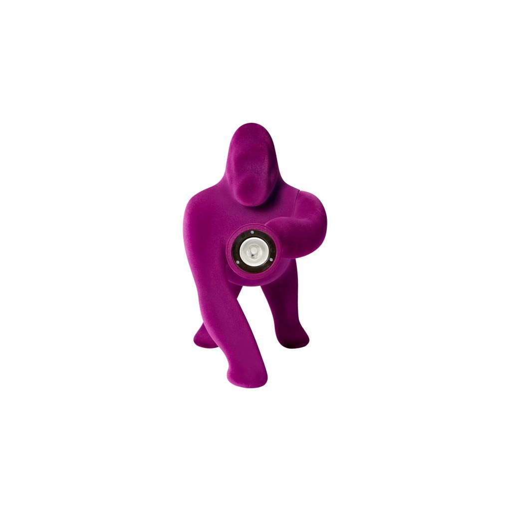 [product_category]-Qeeboo Kong Table Lamp Velvet Finish By Stefano Giovannoni Xs, Violet-Qeeboo-8052049054553-10003VI-FL-QEE-3