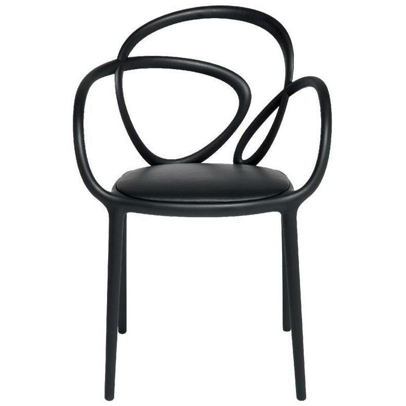 [product_category]-Qeeboo Loop Chair Upholstered Set Of 2, Black-Qeeboo-8052049050845-30002BL-QEE-1