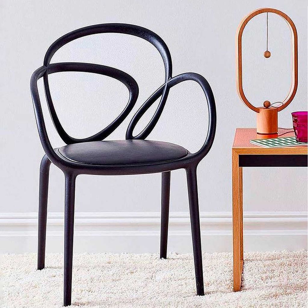 [product_category]-Qeeboo Loop Chair Upholstered Set Of 2, Black-Qeeboo-8052049050845-30002BL-QEE-4