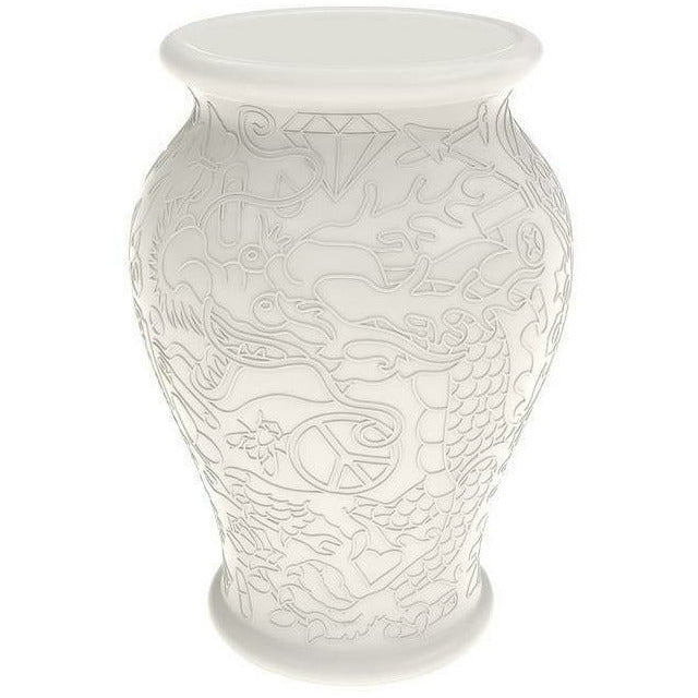[product_category]-Qeeboo Ming Chair/Side Table By Studio Job, White-Qeeboo-8052049052030-71002WH-QEE-1