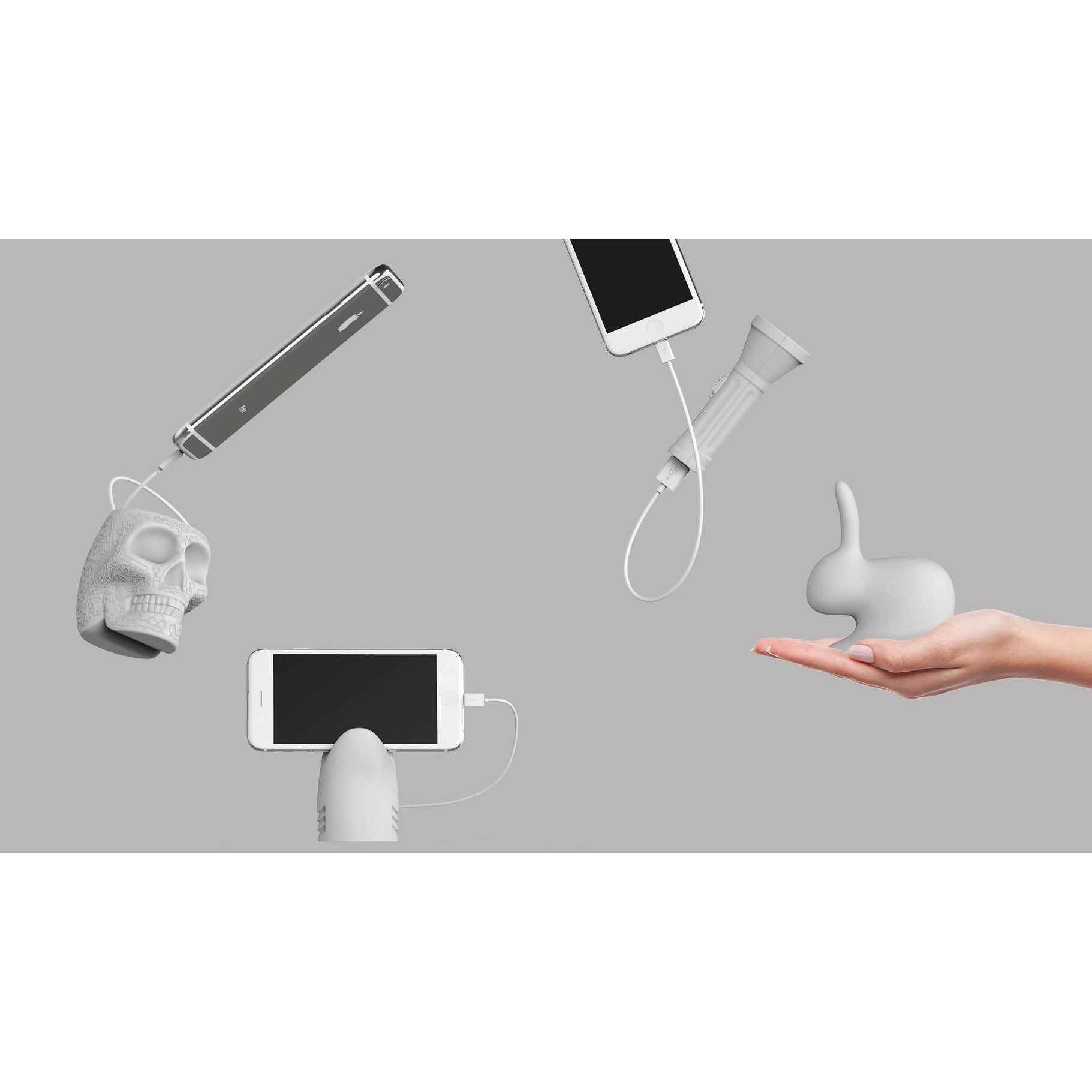 [product_category]-Qeeboo Mini Mexico Portable Charger, Grey-Qeeboo-8052049053334-70008GYX5-QEE-9