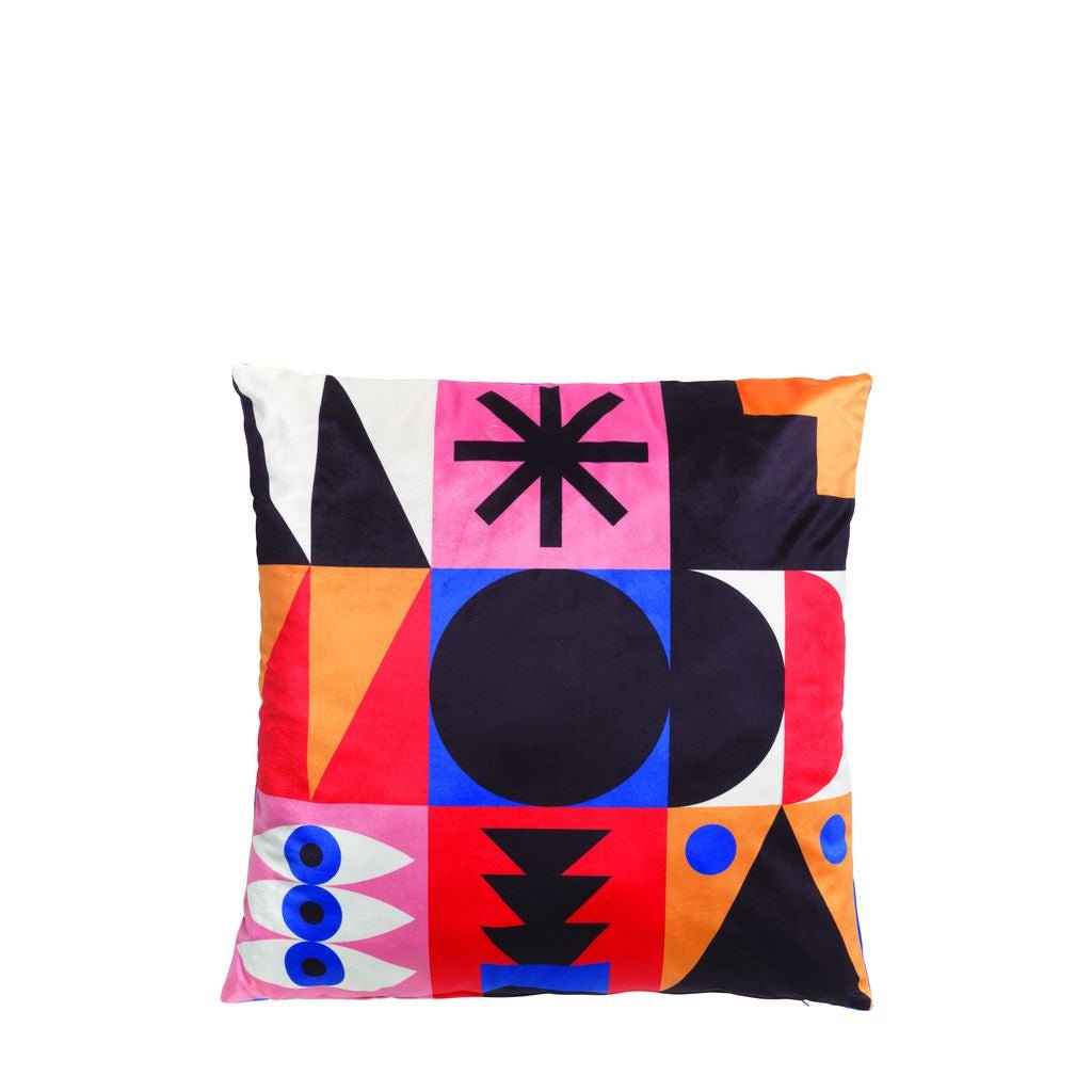 [product_category]-Qeeboo Oggian Cushion 45x45 Cm, Red Palm-Qeeboo-8052049057035-48001RP-QEE-2