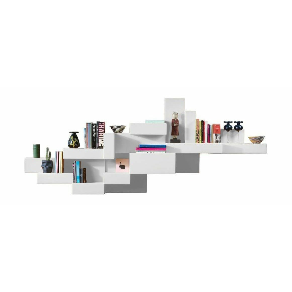 [product_category]-Qeeboo Primitive Bookcase By Studio Nucleo, White-Qeeboo-8052049057394-44001WH-QEE-1
