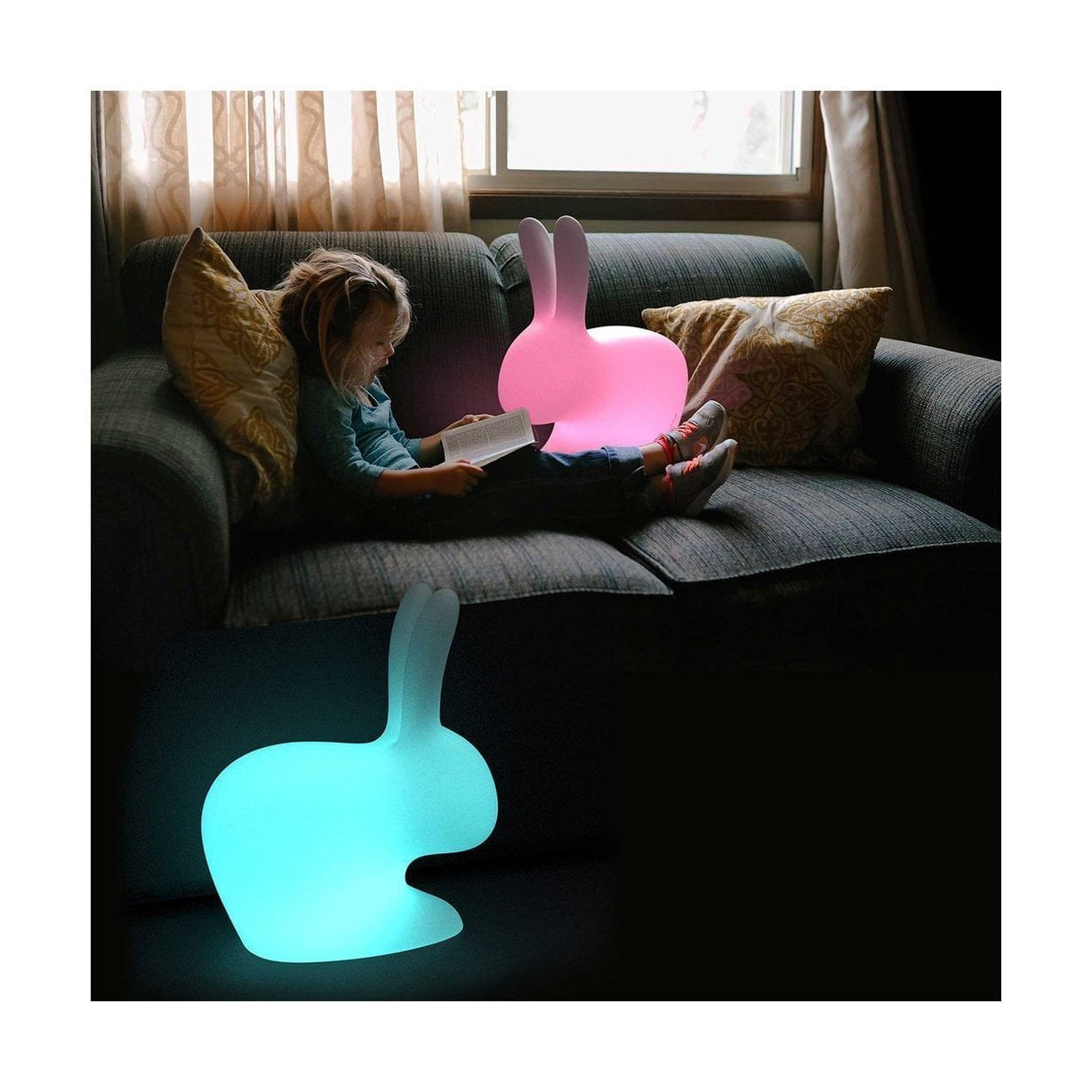 [product_category]-Qeeboo Rabbit Led Light Restartable, S-Qeeboo-8052049050227-90005LED-QEE-2