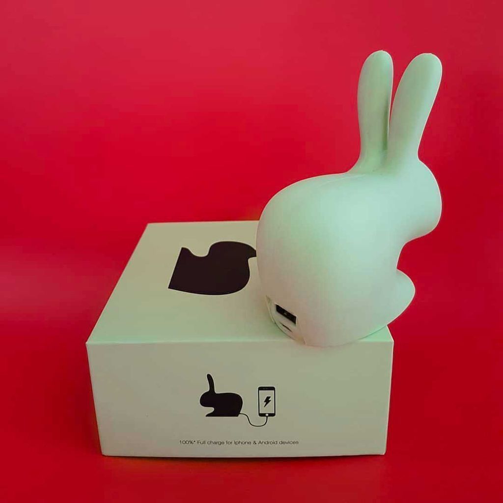 [product_category]-Qeeboo Rabbit Mini Portable Charger, Grey-Qeeboo-8052049053372-90008GYX5-QEE-2