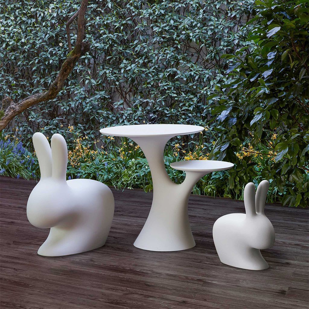[product_category]-Qeeboo Rabbit Tree Table By Stefano Giovannoni, Pink-Qeeboo-8052049054300-22001PI-QEE-7