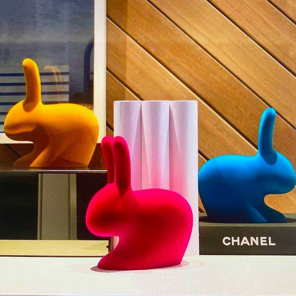 [product_category]-Qeeboo Rabbit Velvet Bookend Xs, Fuxia-Qeeboo-8052049053785-90007FX-FL-QEE-6