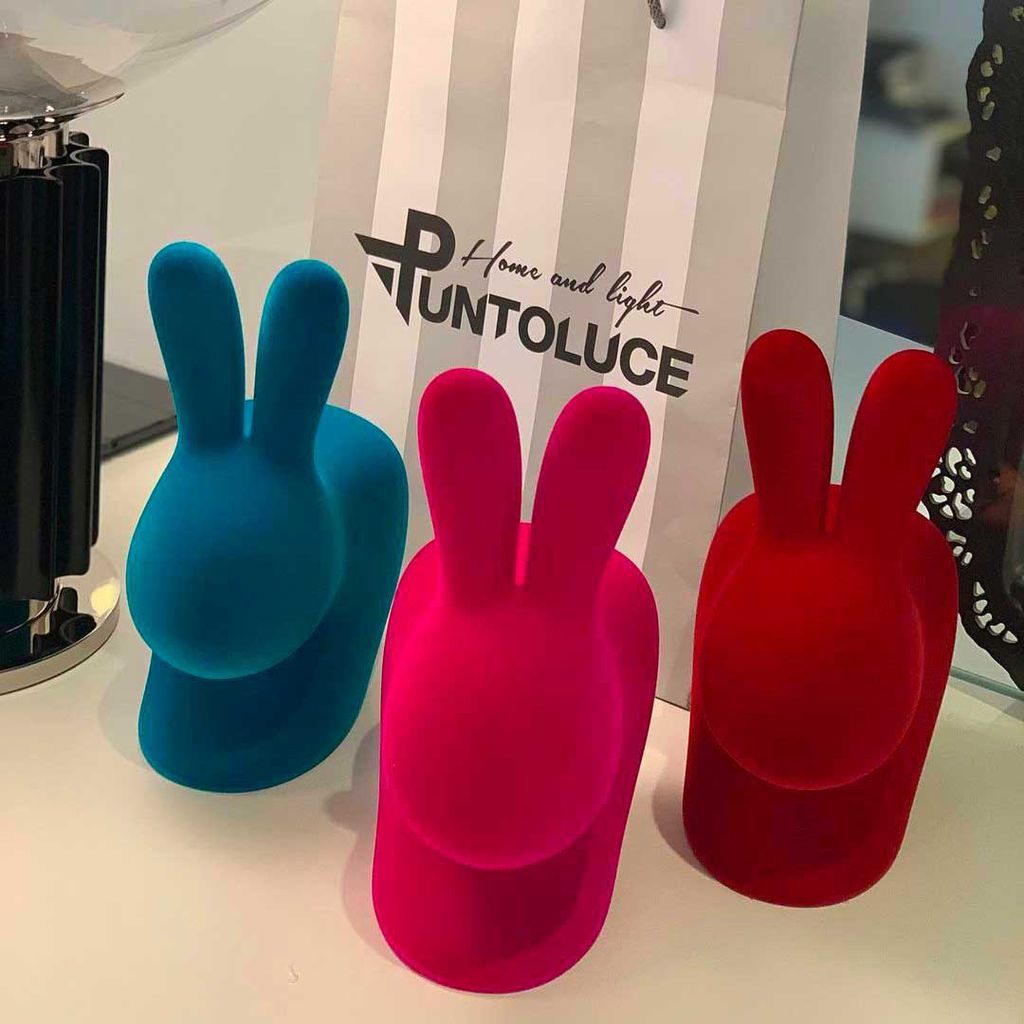 [product_category]-Qeeboo Rabbit Velvet Bookend Xs, Fuxia-Qeeboo-8052049053785-90007FX-FL-QEE-9