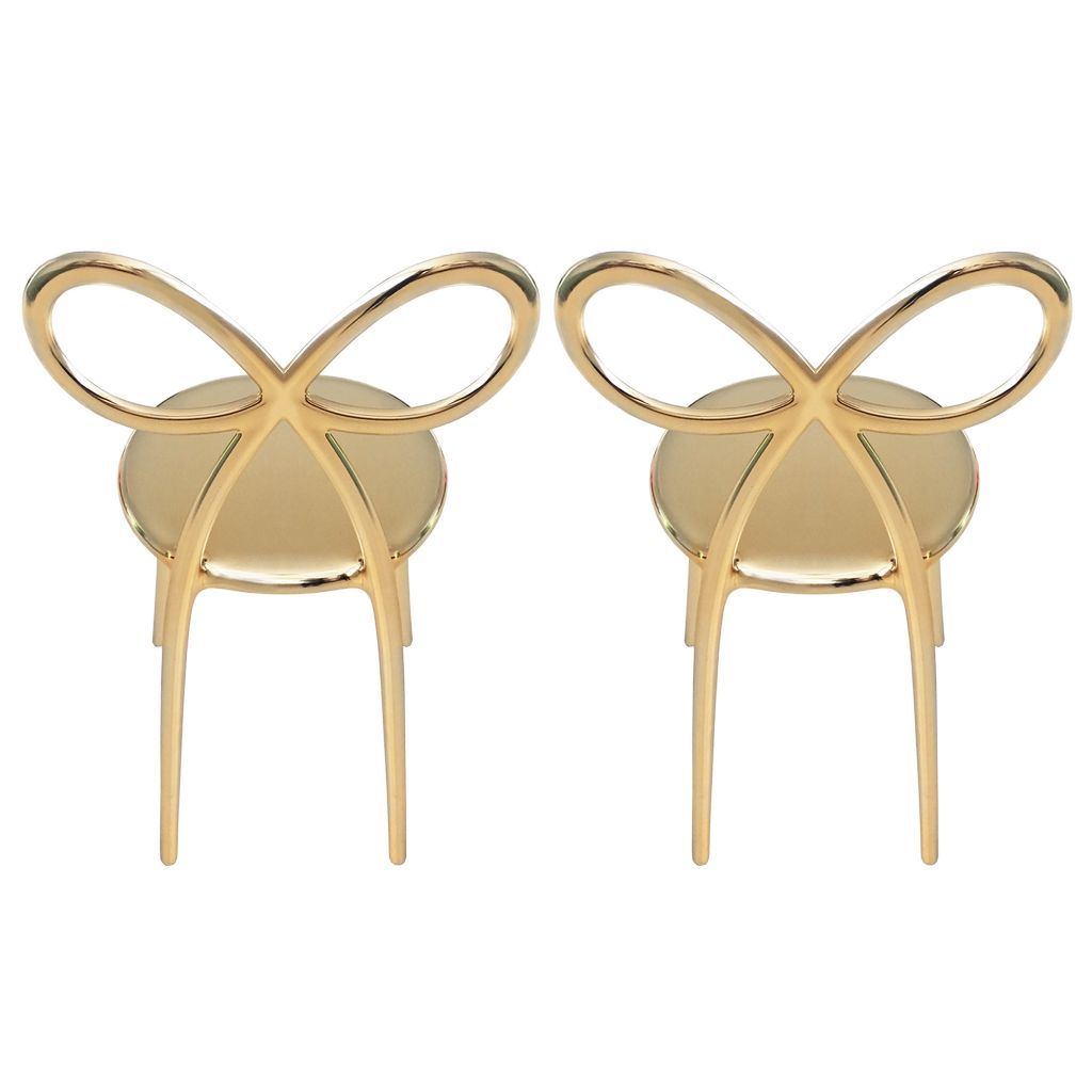 [product_category]-Qeeboo Ribbon Chair Metal Finish By Nika Zupanc Set Of 2, Gold-Qeeboo-8052049051705-80002GO-QEE-4