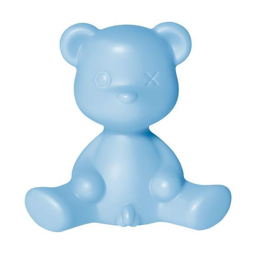 [product_category]-Qeeboo Teddy Boy Table Lamp With Cable, Light Blue-Qeeboo-8052049054430-24001LB-QEE-1