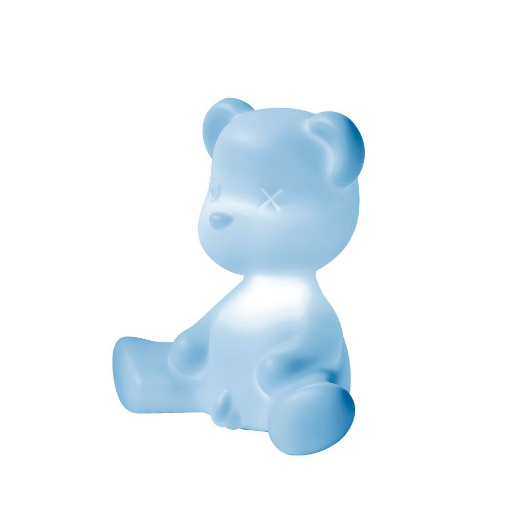 [product_category]-Qeeboo Teddy Boy Table Lamp With Cable, Light Blue-Qeeboo-8052049054430-24001LB-QEE-3