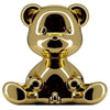 Qeeboo teddy boy stolní lampa s kabelovým kovovým povrchem, zlato