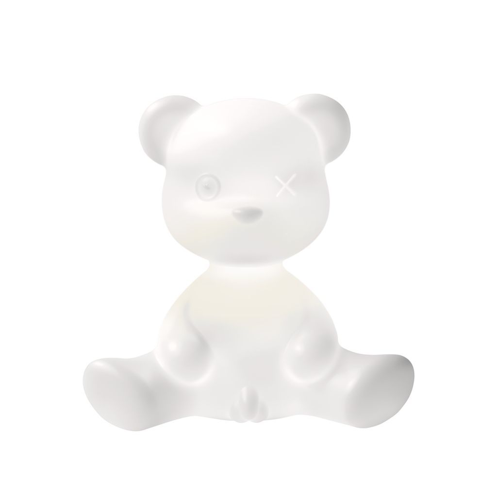 [product_category]-Qeeboo Teddy Boy Table Lamp With Cable, White-Qeeboo-8052049054416-24001WH-QEE-2