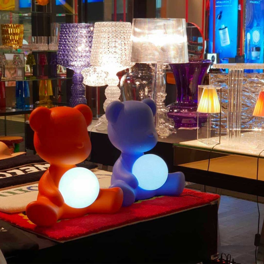 [product_category]-Qeeboo Teddy Girl Led Rechargeable Table Lamp, Orange-Qeeboo-8052049054379-25001OR-QEE-12