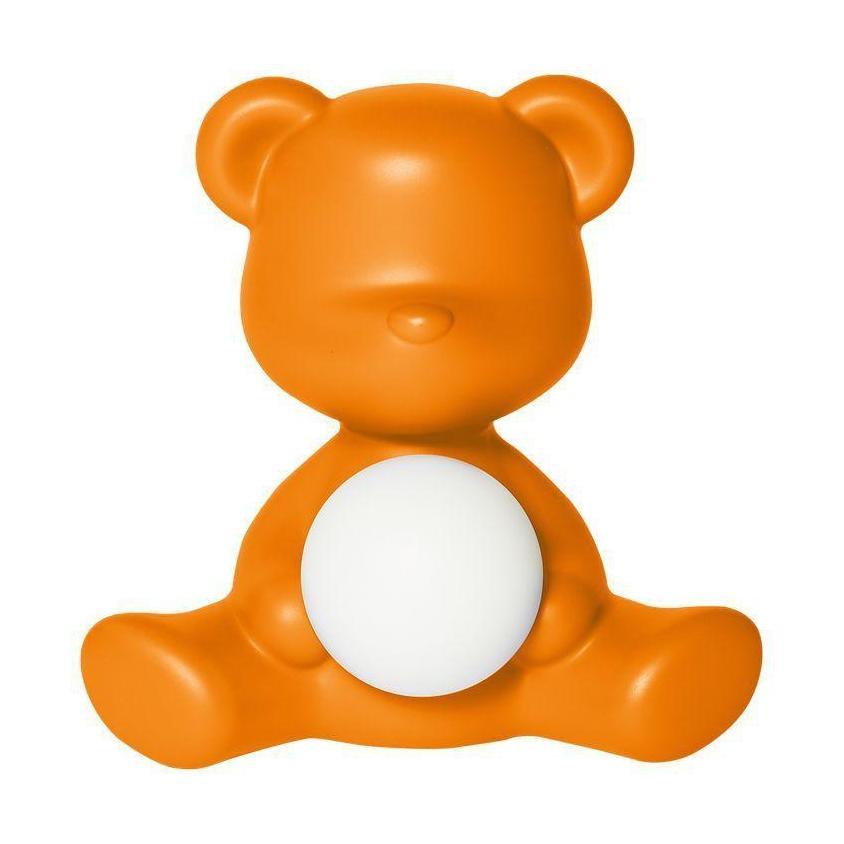 [product_category]-Qeeboo Teddy Girl Led Rechargeable Table Lamp, Orange-Qeeboo-8052049054379-25001OR-QEE-1