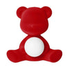 Qeeboo Teddy Girl LED dobíjecí stolní lampa sametový povrch, červená