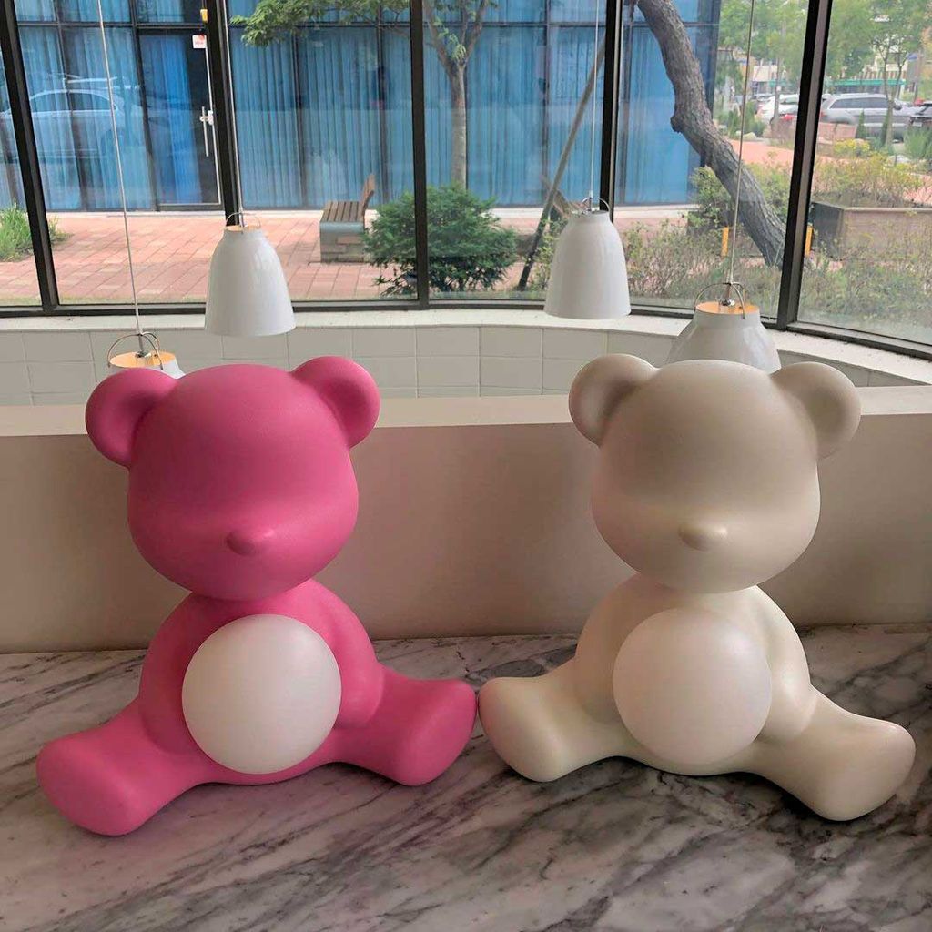 [product_category]-Qeeboo Teddy Girl Led Rechargeable Table Lamp, Yellow-Qeeboo-8052049054409-25001YE-QEE-10