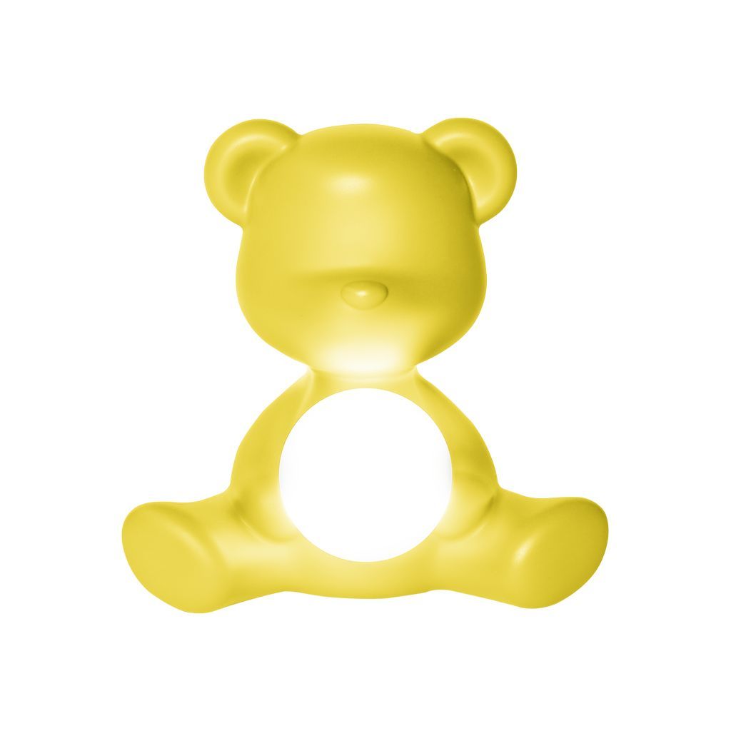 [product_category]-Qeeboo Teddy Girl Led Rechargeable Table Lamp, Yellow-Qeeboo-8052049054409-25001YE-QEE-2