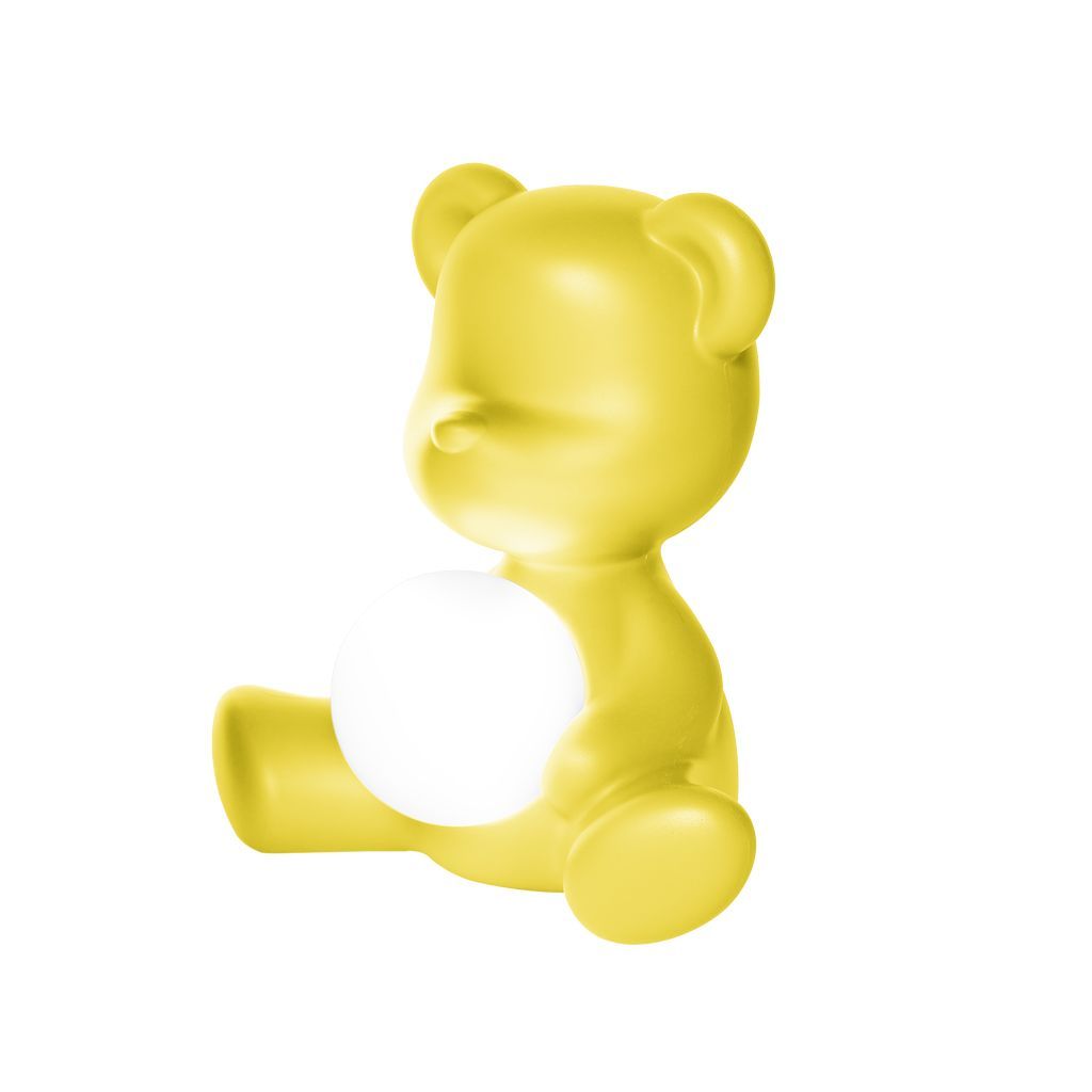 [product_category]-Qeeboo Teddy Girl Led Rechargeable Table Lamp, Yellow-Qeeboo-8052049054409-25001YE-QEE-3