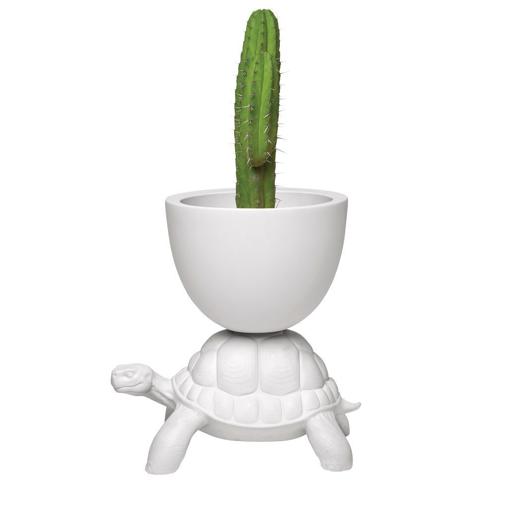 [product_category]-Qeeboo Turtle Carry Flowerpot And Champagne Cooler, White-Qeeboo-8052049055642-36004WH-QEE-2