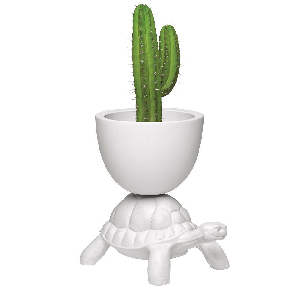 [product_category]-Qeeboo Turtle Carry Flowerpot And Champagne Cooler, White-Qeeboo-8052049055642-36004WH-QEE-3