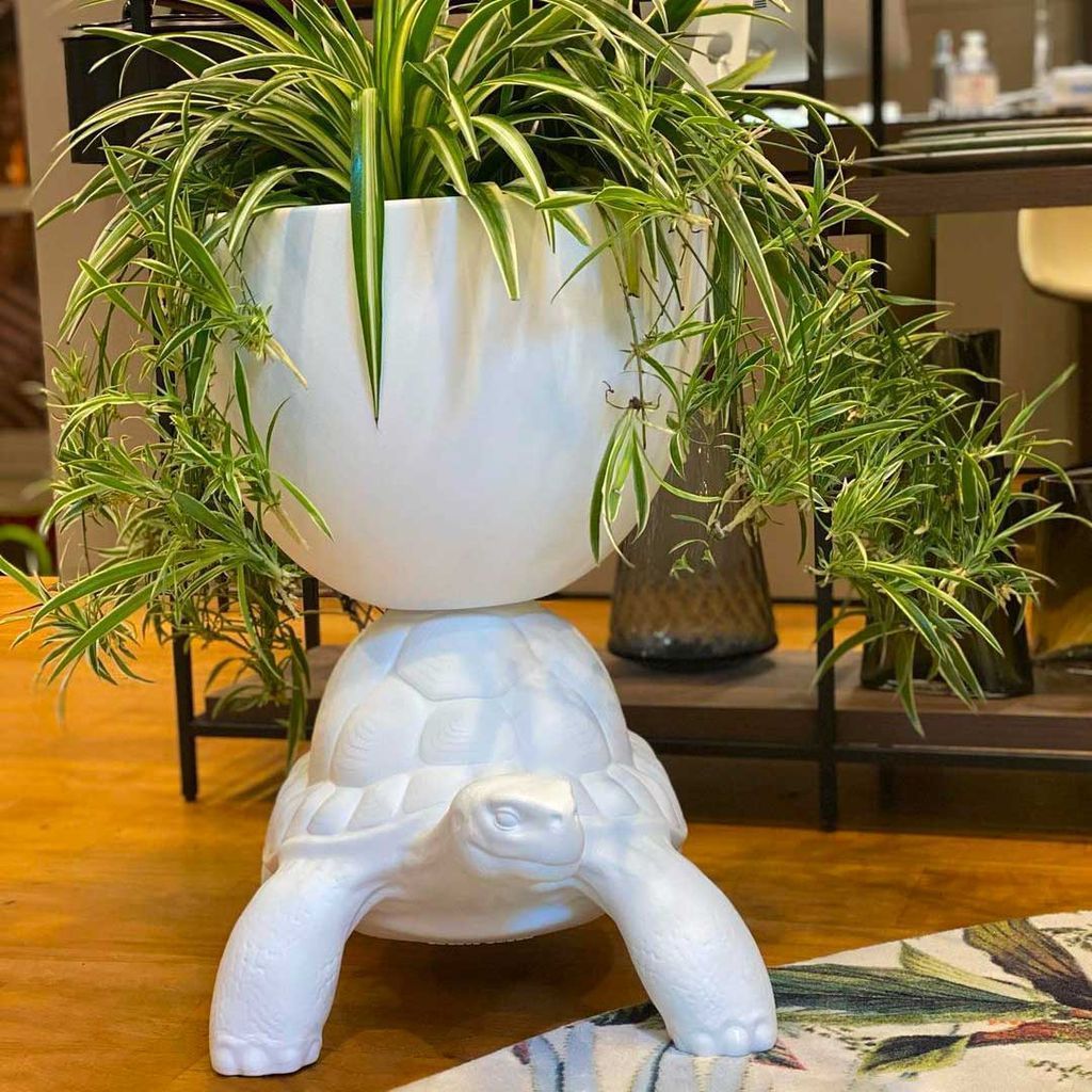 [product_category]-Qeeboo Turtle Carry Flowerpot And Champagne Cooler, White-Qeeboo-8052049055642-36004WH-QEE-4