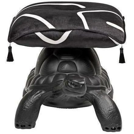 [product_category]-Qeeboo Turtle Carry Puff, Black-Qeeboo-36005BL-QEE-1