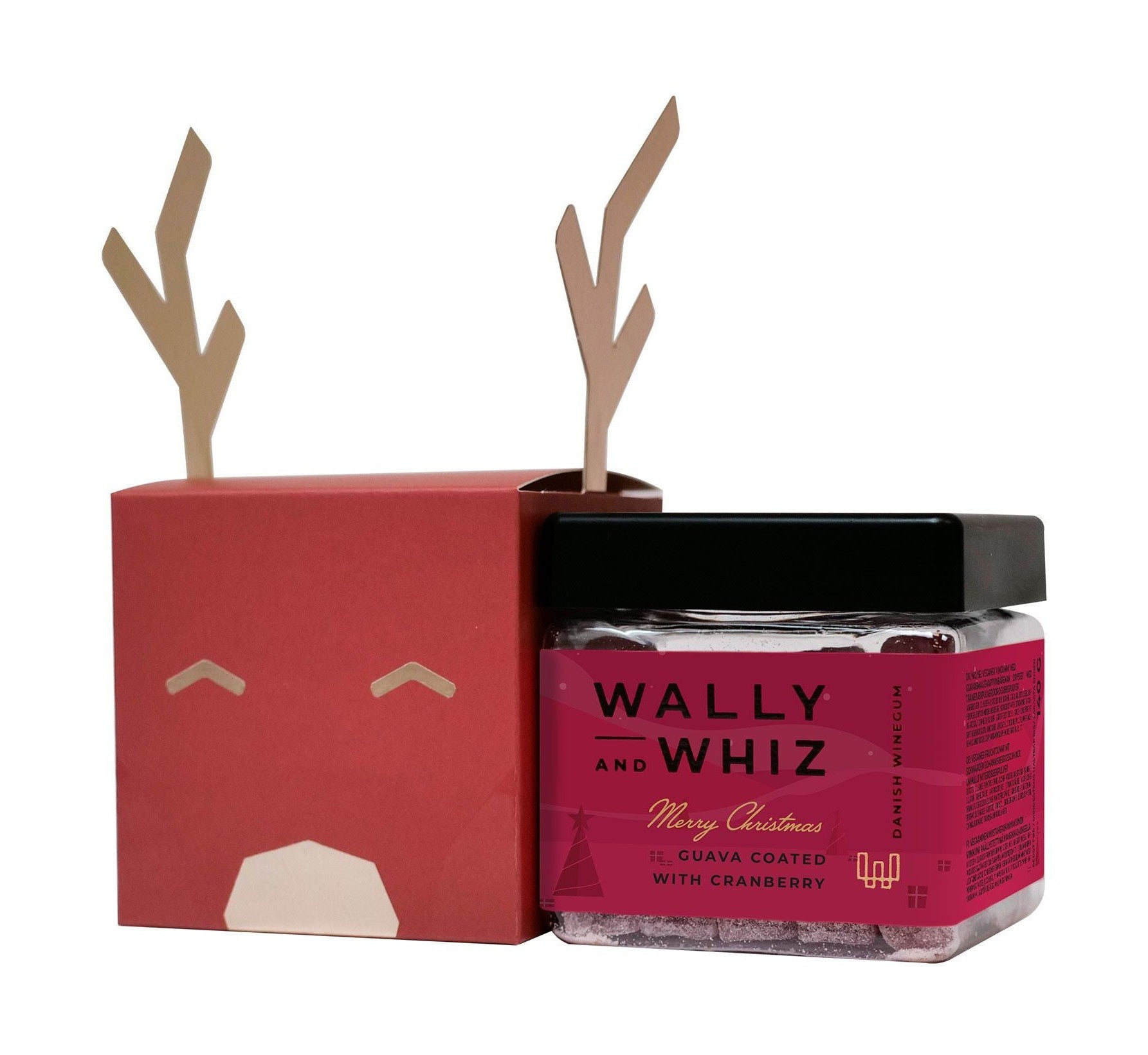 Wally And Whiz Reindeer rød 1 lille terning guava w tranebær 140g