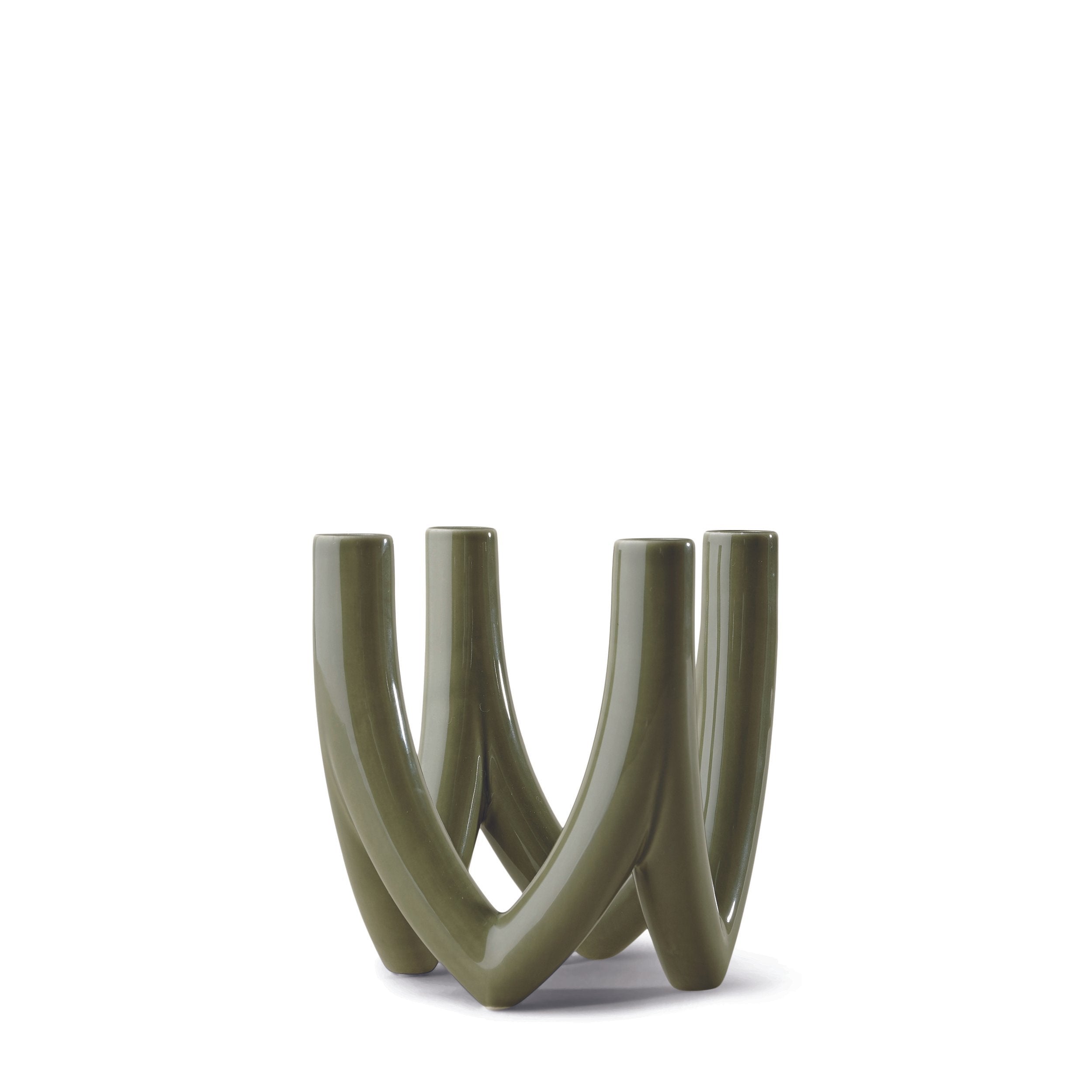 [product_category]-Ro Collection Chandelier Candle Holder With 4 Arms, Olive Green-Ro Collection-5712129028067-RD1125-035-ROC-1