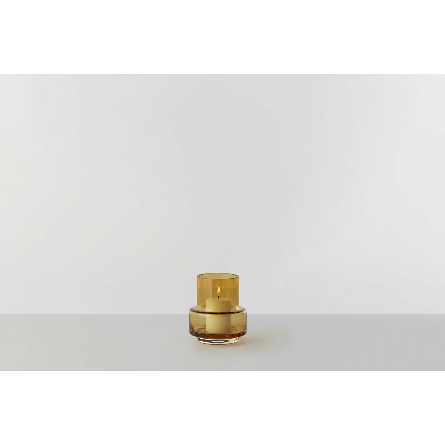 [product_category]-Ro Collection Hurricane No. 25 Tealight Holder, Amber-Ro Collection-5712129015340-RD1031-015-ROC-2