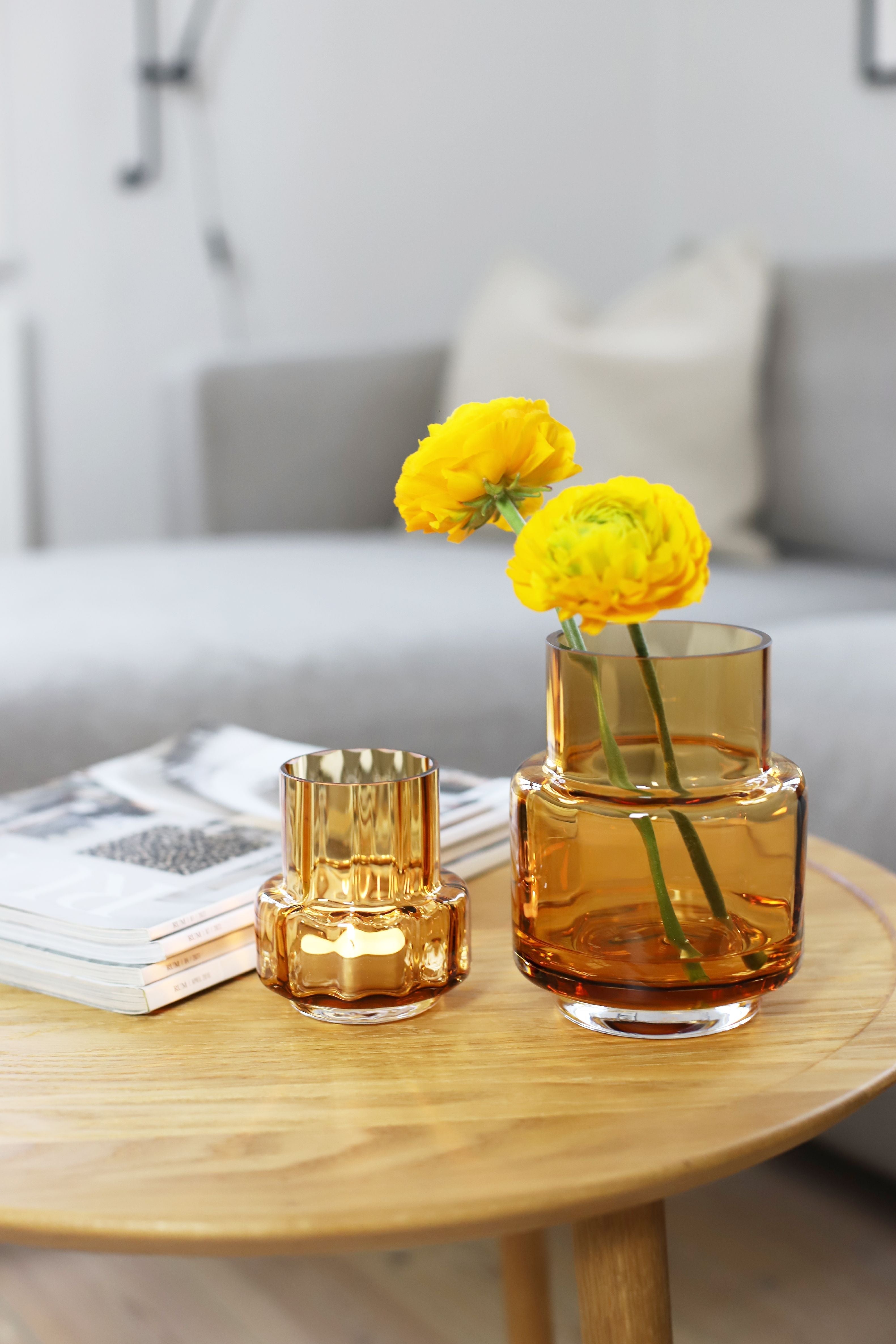 [product_category]-Ro Collection Hurricane Reflections Tealight No. 25, Amber-Ro Collection-5712129037366-RD1148-015-G-ROC-6