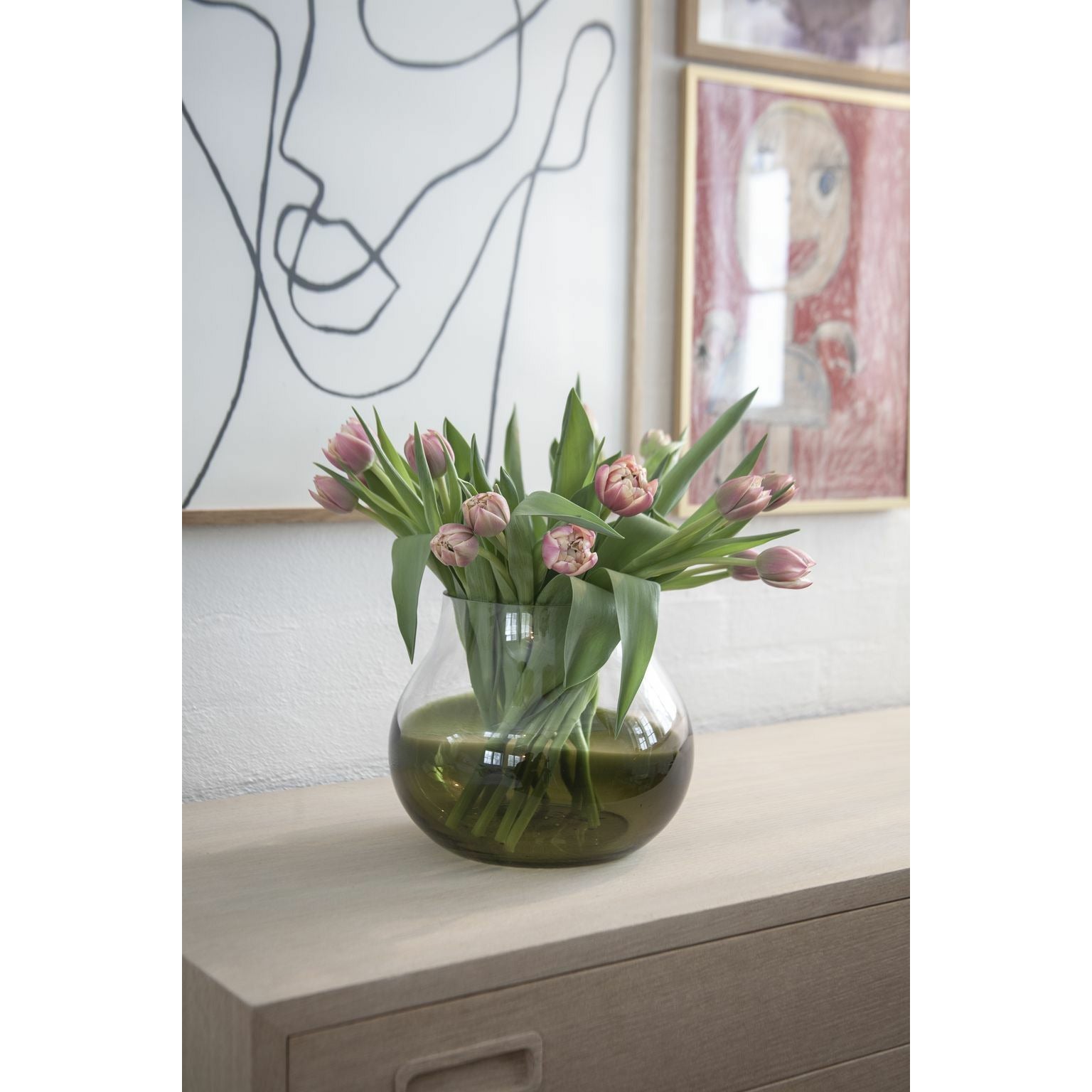 [product_category]-Ro Collection No. 23 Flower Vase, Moss Green-Ro Collection-5712129026308-RD1021-034-ROC-3