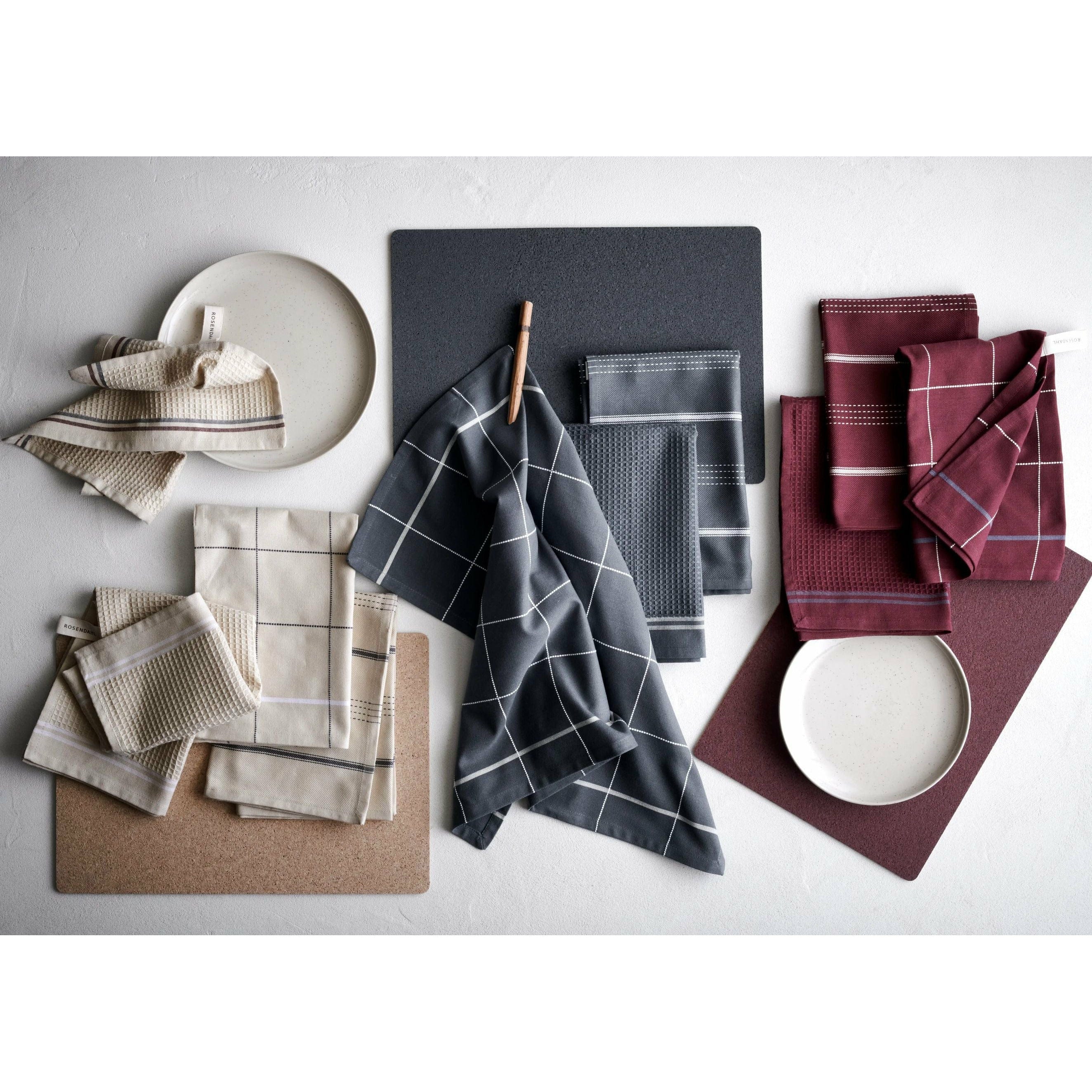 [product_category]-Rosendahl Beta Tea Towel, Dark Grey-Rosendahl-5709513214113-21411-ROS-5
