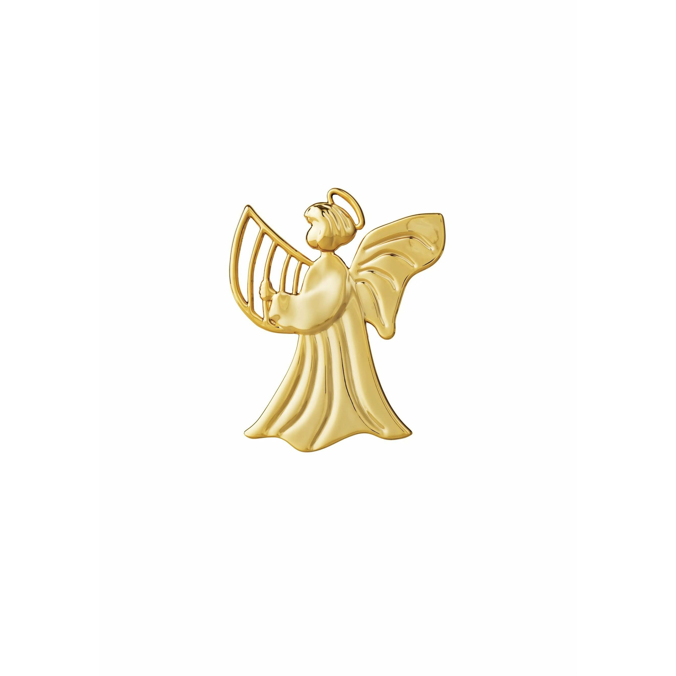 [product_category]-Rosendahl Karen Blixen Harp Angel Christmas Decorations H 7cm, Gilded-Rosendahl-5709513325710-32571-ROS-2