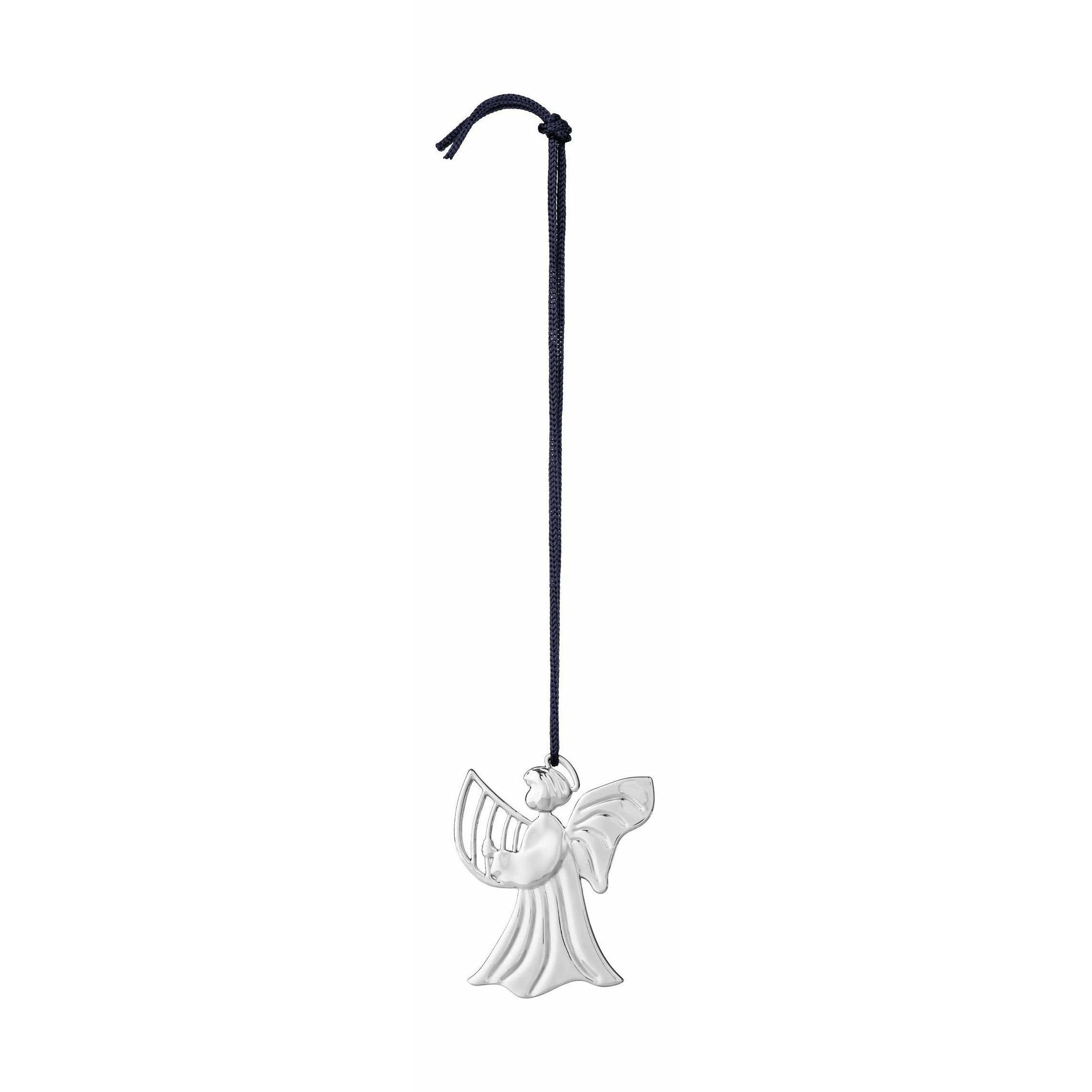 [product_category]-Rosendahl Karen Blixen Harp Angel Christmas Decorations H 7cm, Silver Plated-Rosendahl-5709513315711-31571-ROS-1