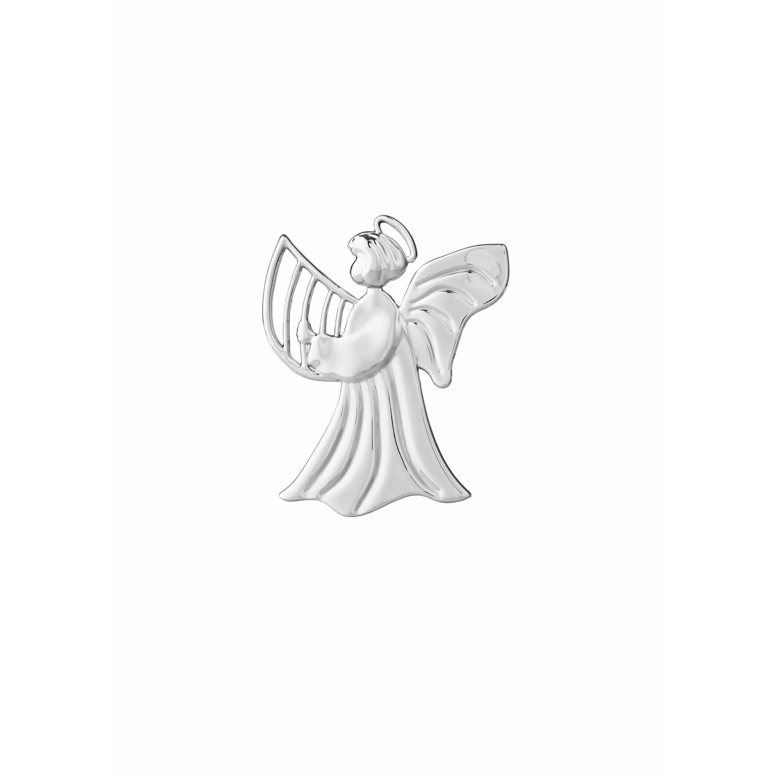 [product_category]-Rosendahl Karen Blixen Harp Angel Christmas Decorations H 7cm, Silver Plated-Rosendahl-5709513315711-31571-ROS-2