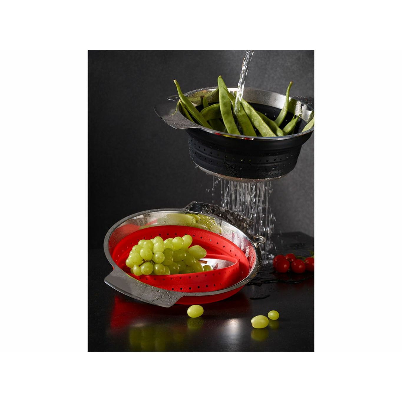 [product_category]-Rösle Kitchen Sieve 24 X 10.5 Cm, Steel / Black-Rösle-4004293161246-22561-ROS-2