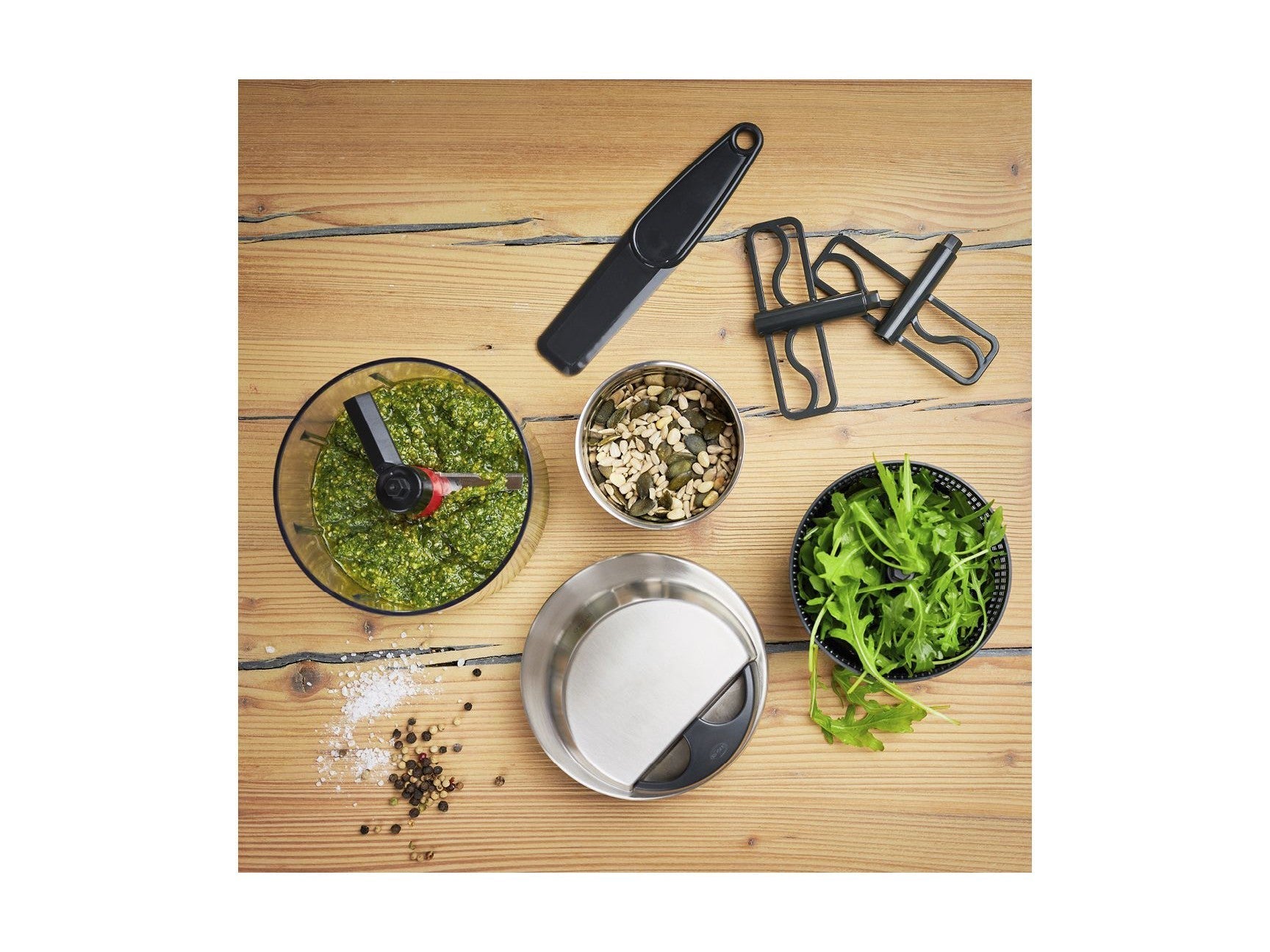 [product_category]-Rösle Mini Chopper Incl. Lid ø 13 X 12 Cm 0.6 Liter Clear/Steel-Rösle-4004293162724-22565-ROS-5