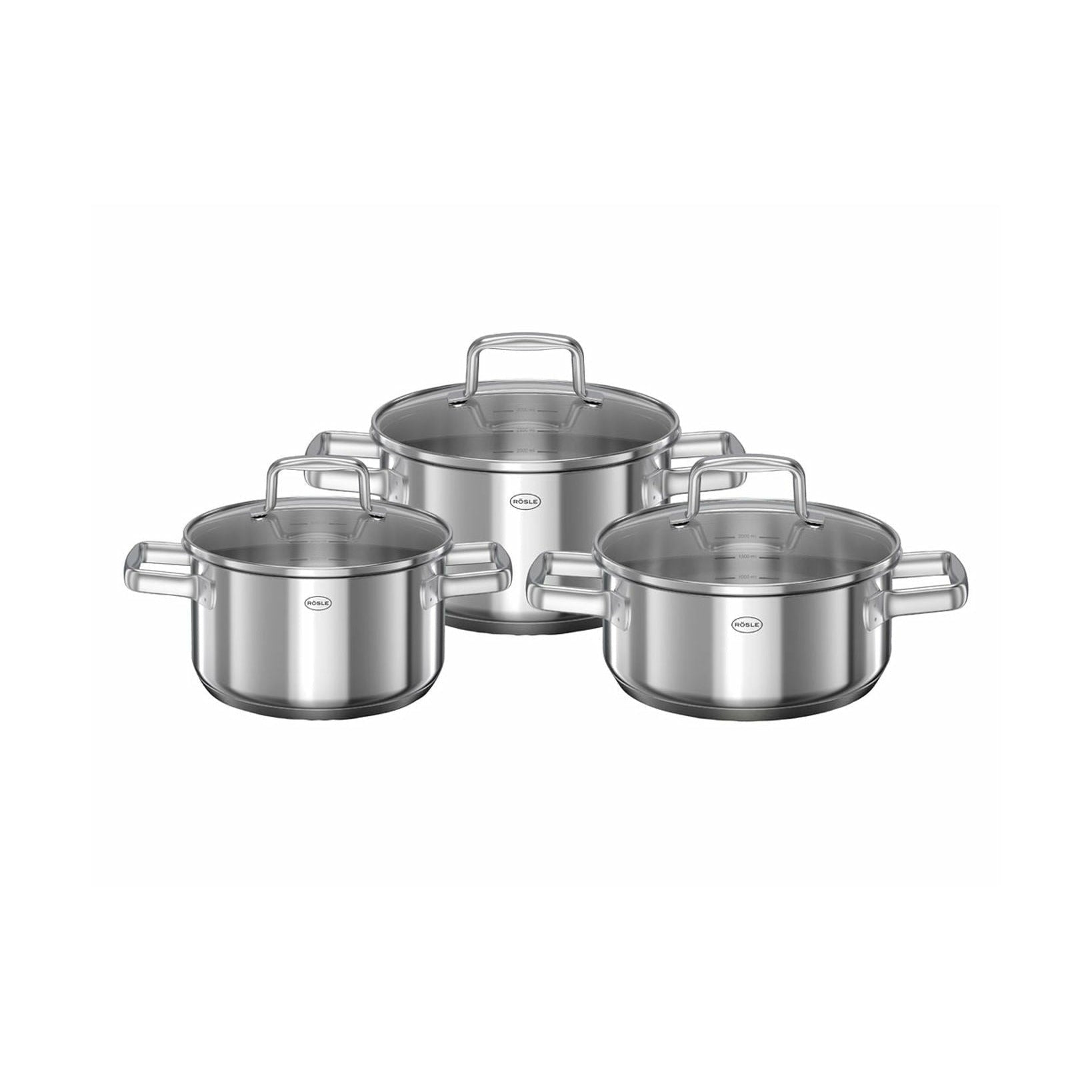 [product_category]-Rösle Moments Pot Set With Glass Lid 6 Pcs-Rösle-4004293133083-22525-ROS-1