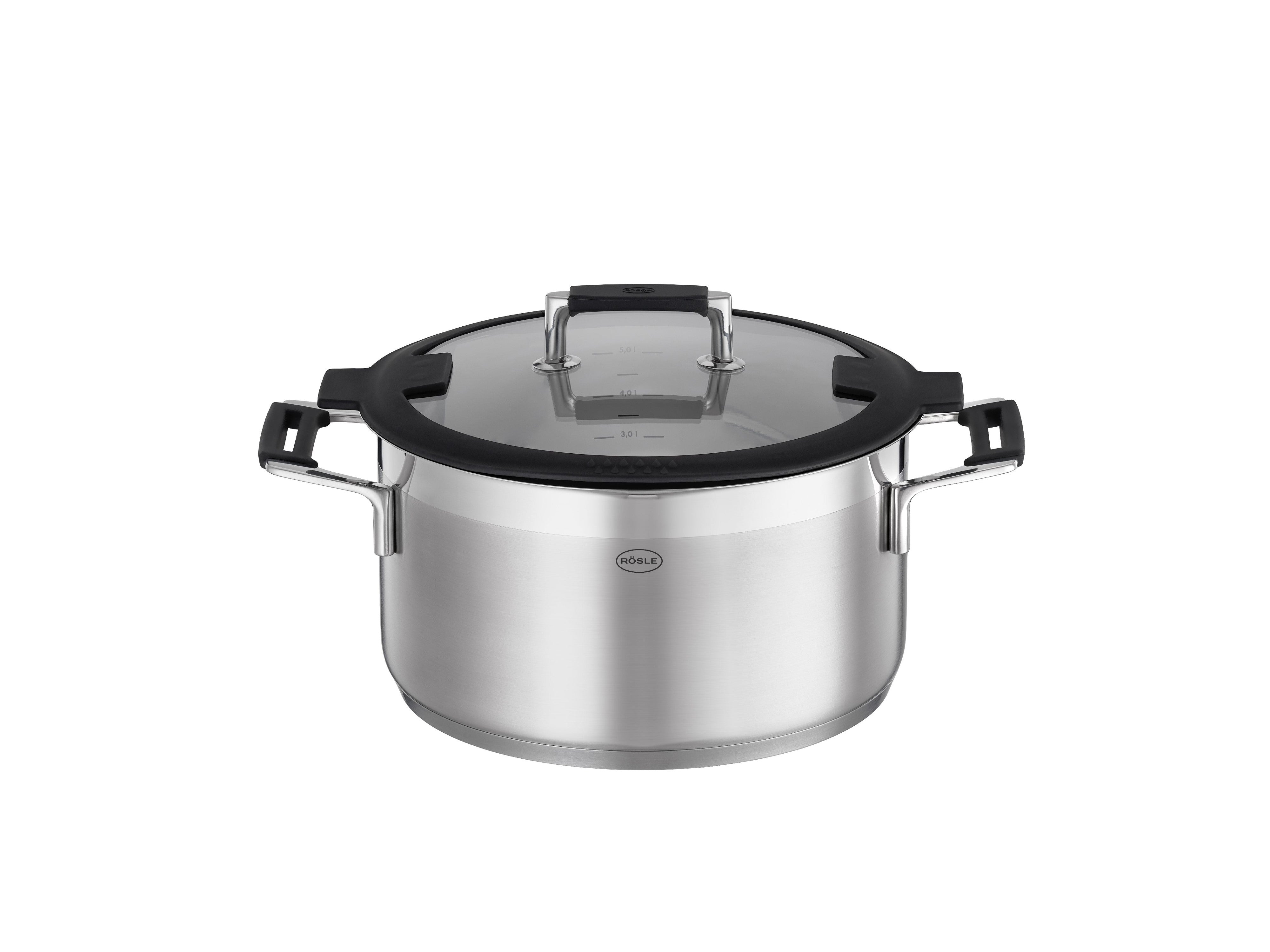 [product_category]-Rösle Silence Pro Pot With Glass Lid, ø 24 Cm 5.8 Liter-Rösle-4004293919649-28711-ROS-2