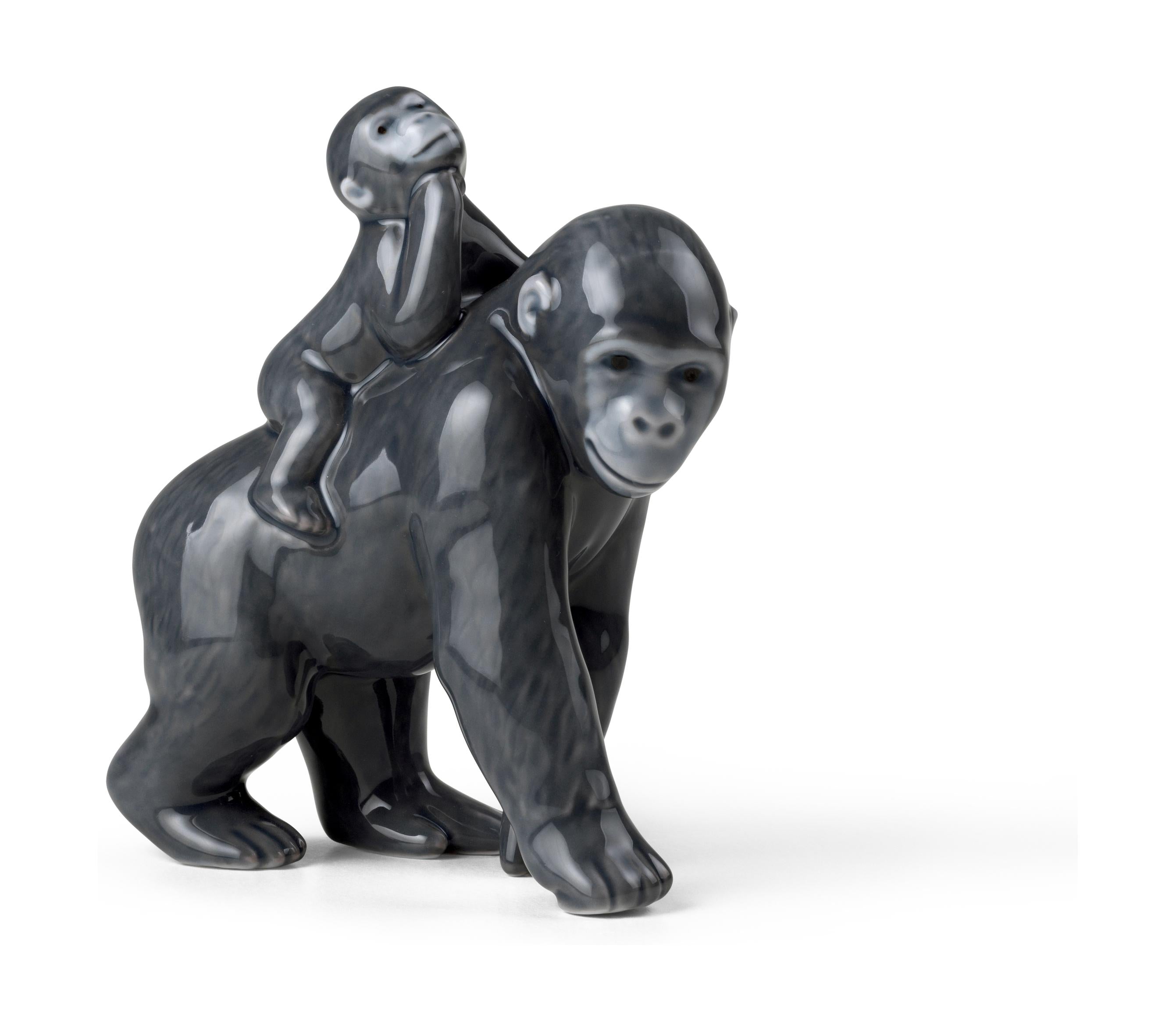 [product_category]-Royal Copenhagen 2023 Annual Figure, Gorilla With Baby-Royal Copenhagen-5705140742005-1066059-ROY-2