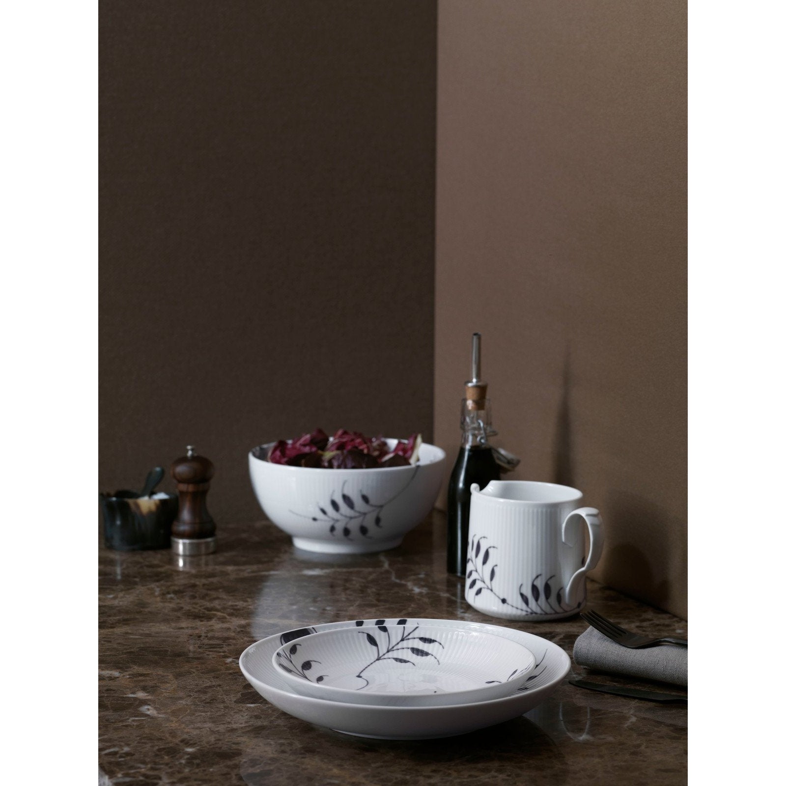 [product_category]-Royal Copenhagen Black Fluted Mega Jug, 70cl-Royal Copenhagen-5705140731566-1025832-ROY-5