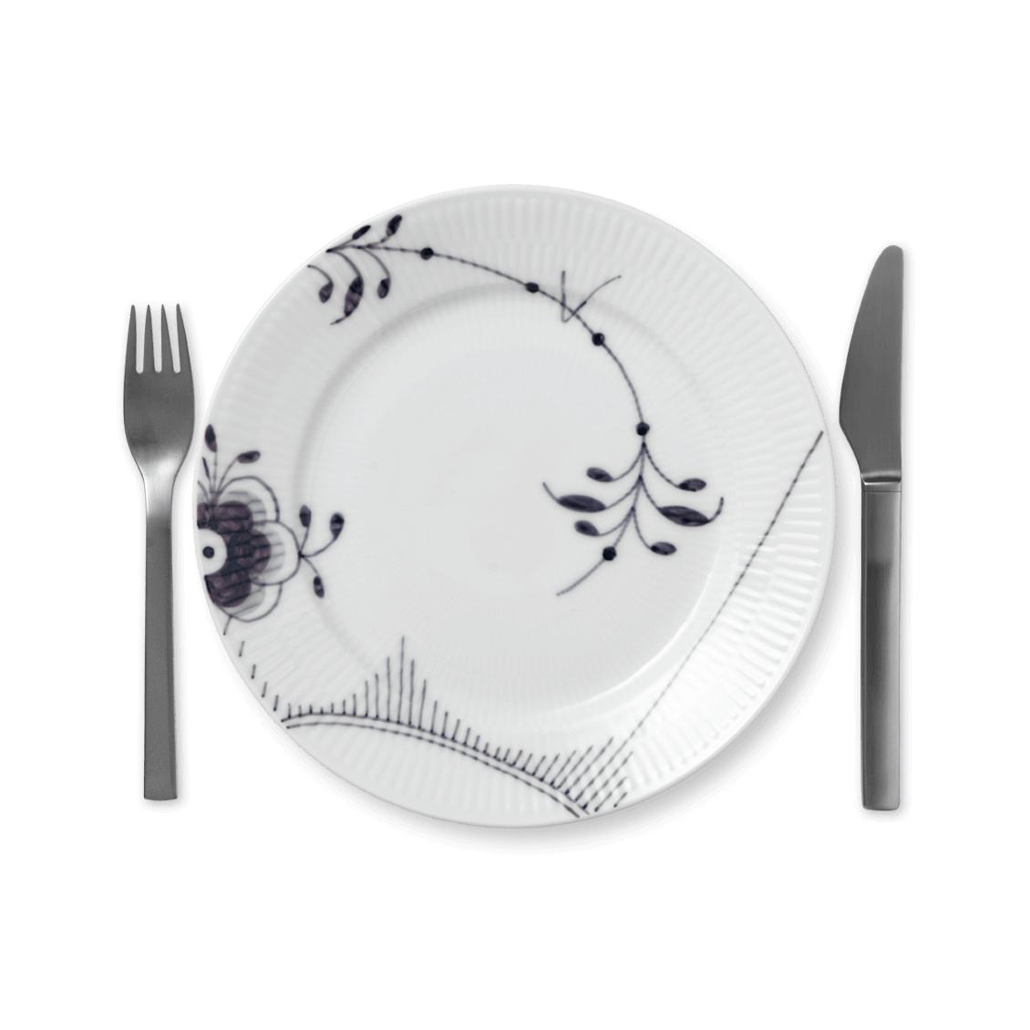 [product_category]-Royal Copenhagen Black Fluted Mega Plate, 22 Cm-Royal Copenhagen-5705140173281-1017470-ROY-2