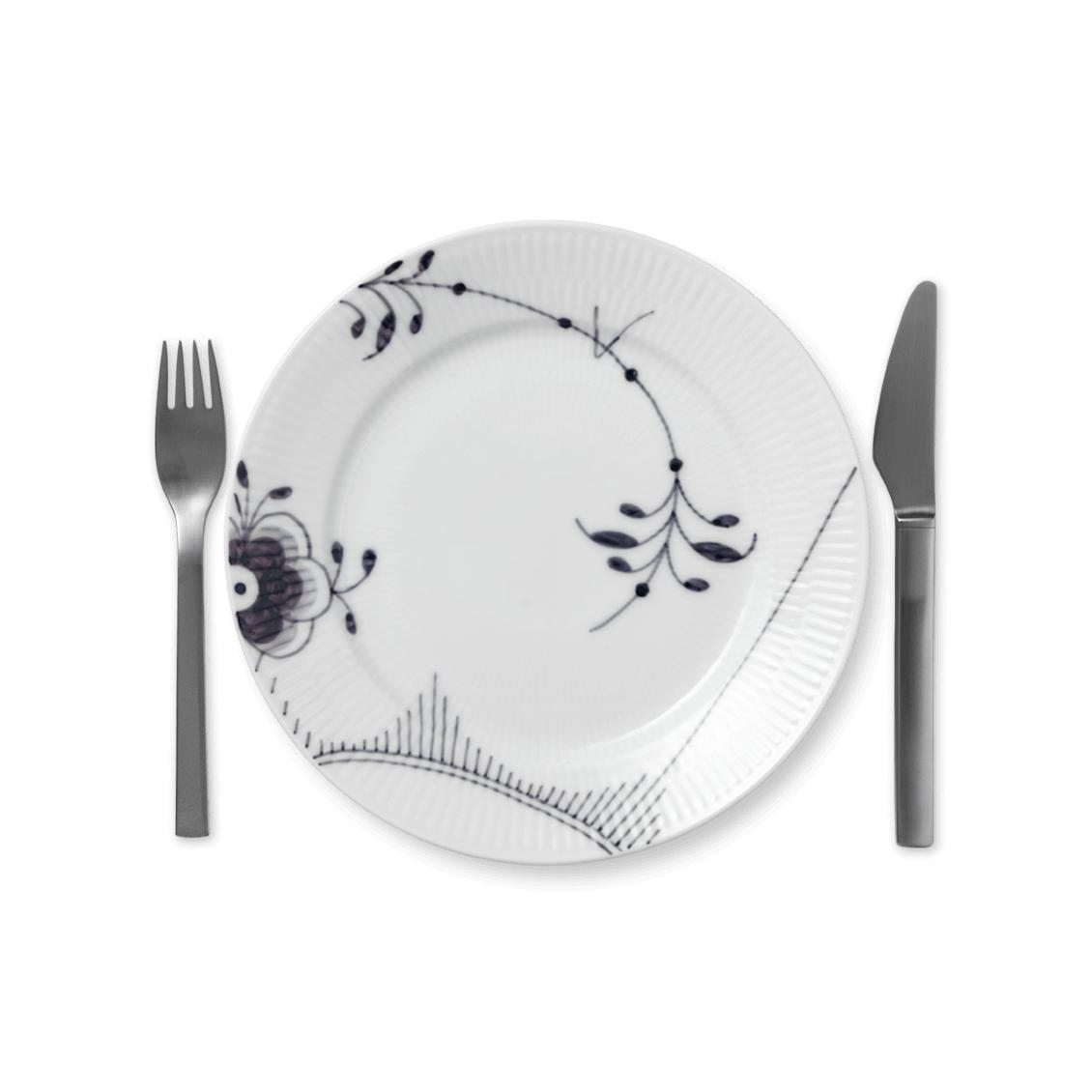 [product_category]-Royal Copenhagen Black Fluted Mega Plate, 22 Cm-Royal Copenhagen-5705140173687-1017472-ROY-2